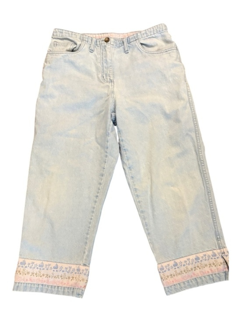 Christopher & Banks Embroidered Hem Capri Jeans – Women’s Size 6